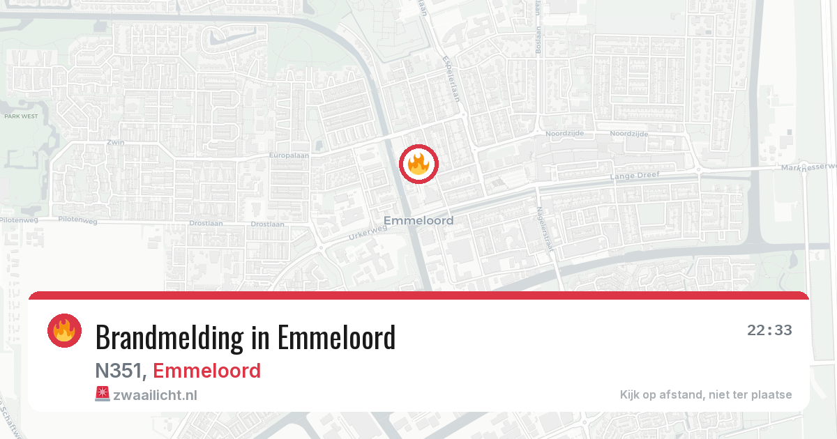 Brandmelding in Emmeloord — 9 jul 2026
