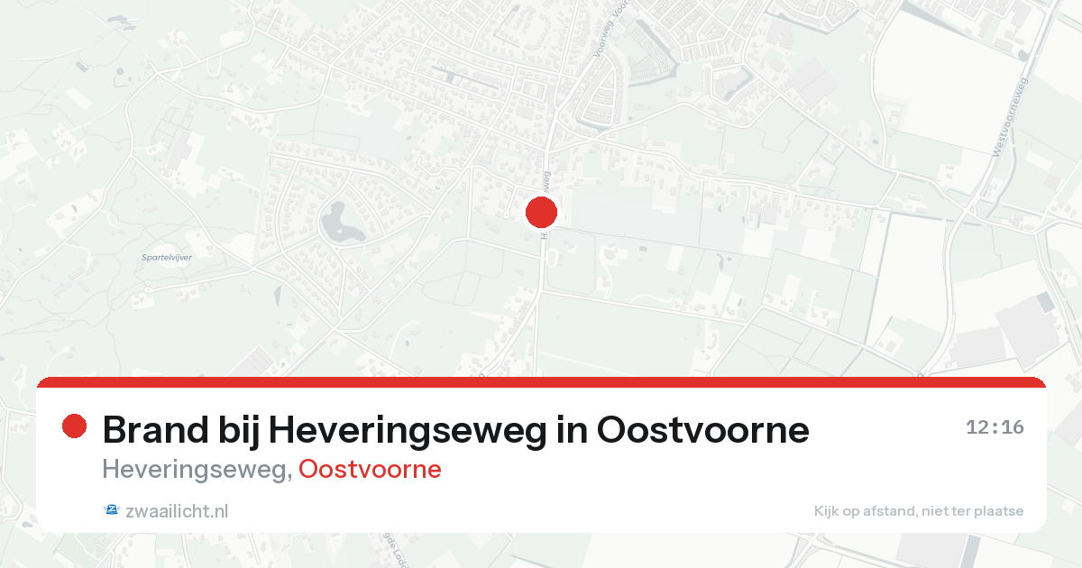 Brand bij Heveringseweg in Oostvoorne — 18 aug 2026