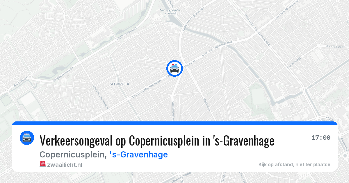 Verkeersongeval op Copernicusplein in 's-Gravenhage — 7 apr 2026