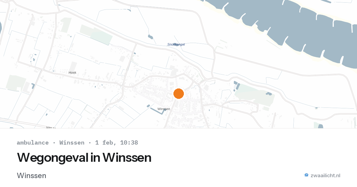 Wegongeval in Winssen — 1 feb 2026