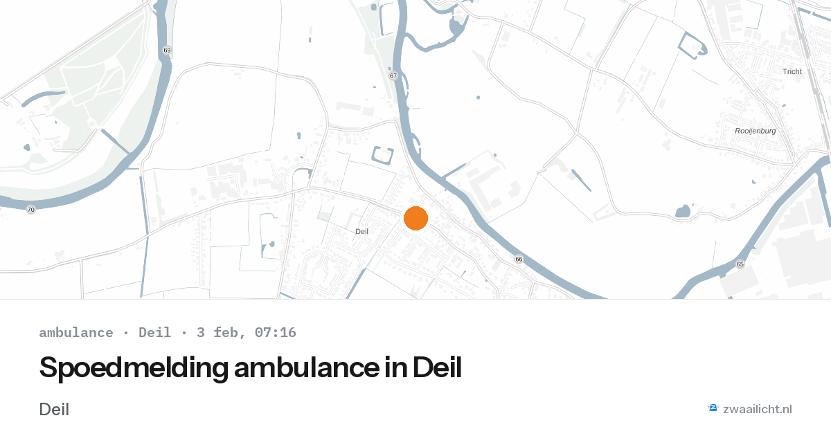 Spoedmelding ambulance in Deil — 3 feb 2026