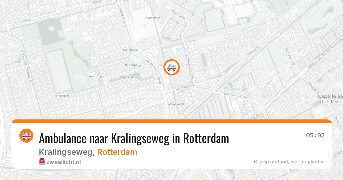 Ambulance naar Kralingseweg in Rotterdam — 8 jun 2026