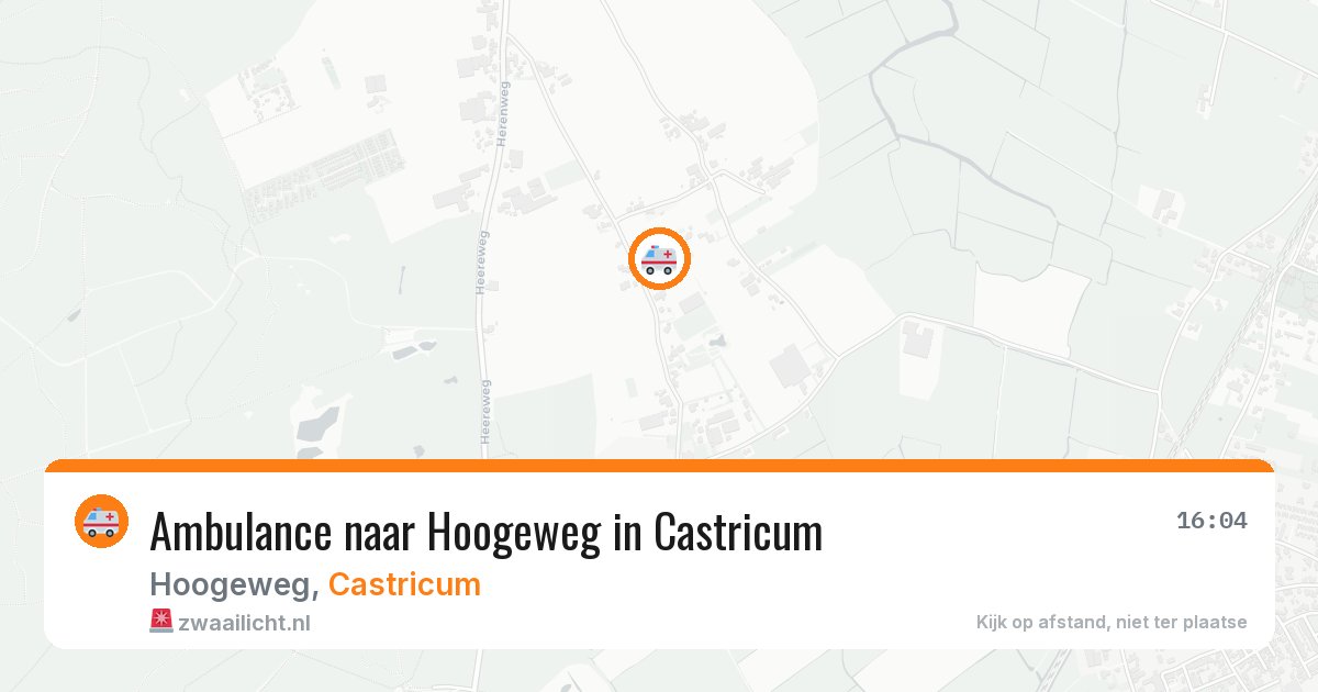 Ambulance naar Hoogeweg in Castricum — 18 mrt 2026