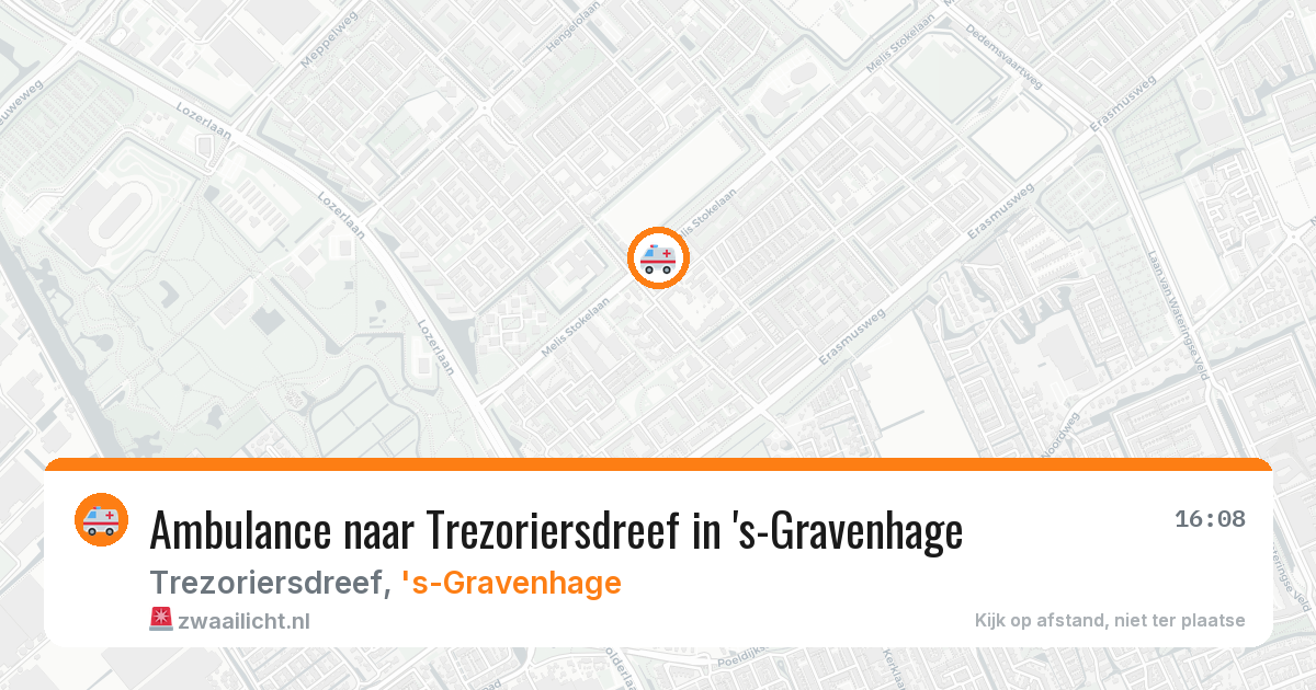 Ambulance naar Trezoriersdreef in 's-Gravenhage — 27 jun 2026