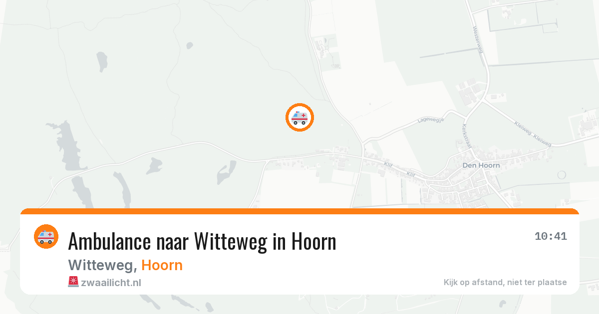 Ambulance naar Witteweg in Hoorn — 21 jun 2026