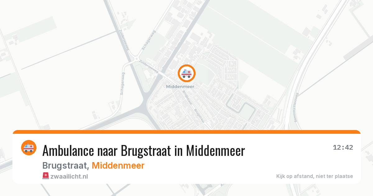 Ambulance naar Brugstraat in Middenmeer — 8 aug 2026