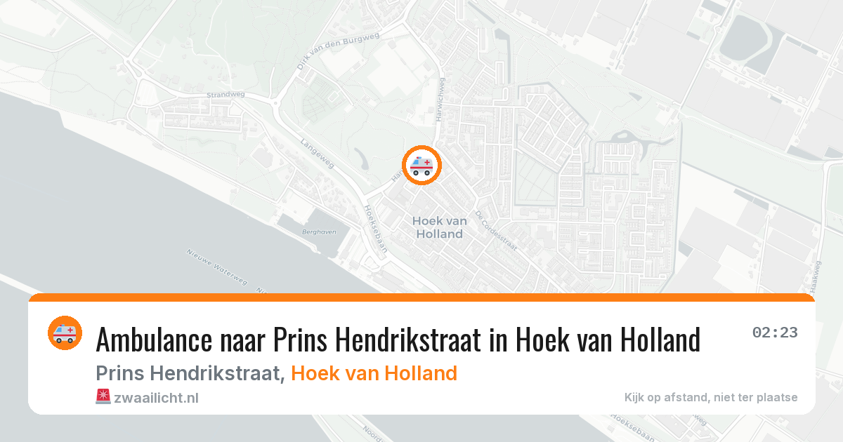 Ambulance naar Prins Hendrikstraat in Hoek van Holland — 26 jun 2026