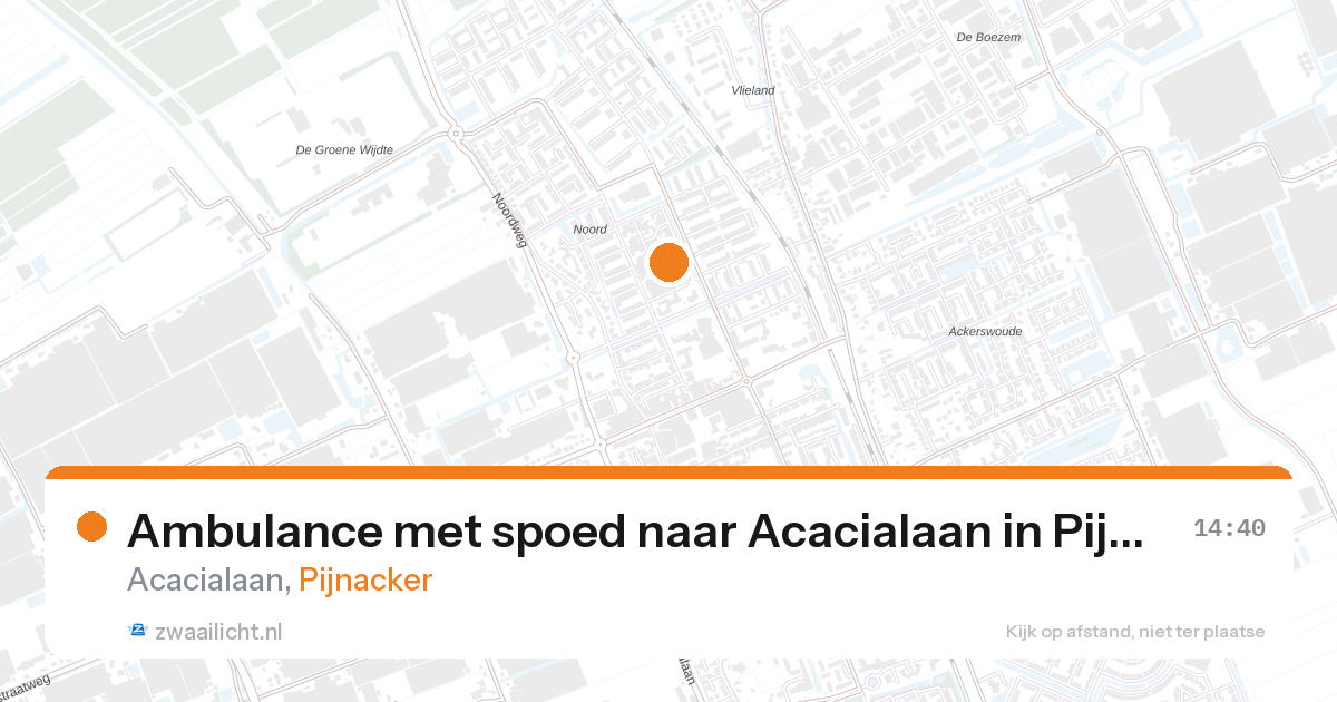 Ambulance met spoed naar Acacialaan in Pijnacker — 30 apr 2026