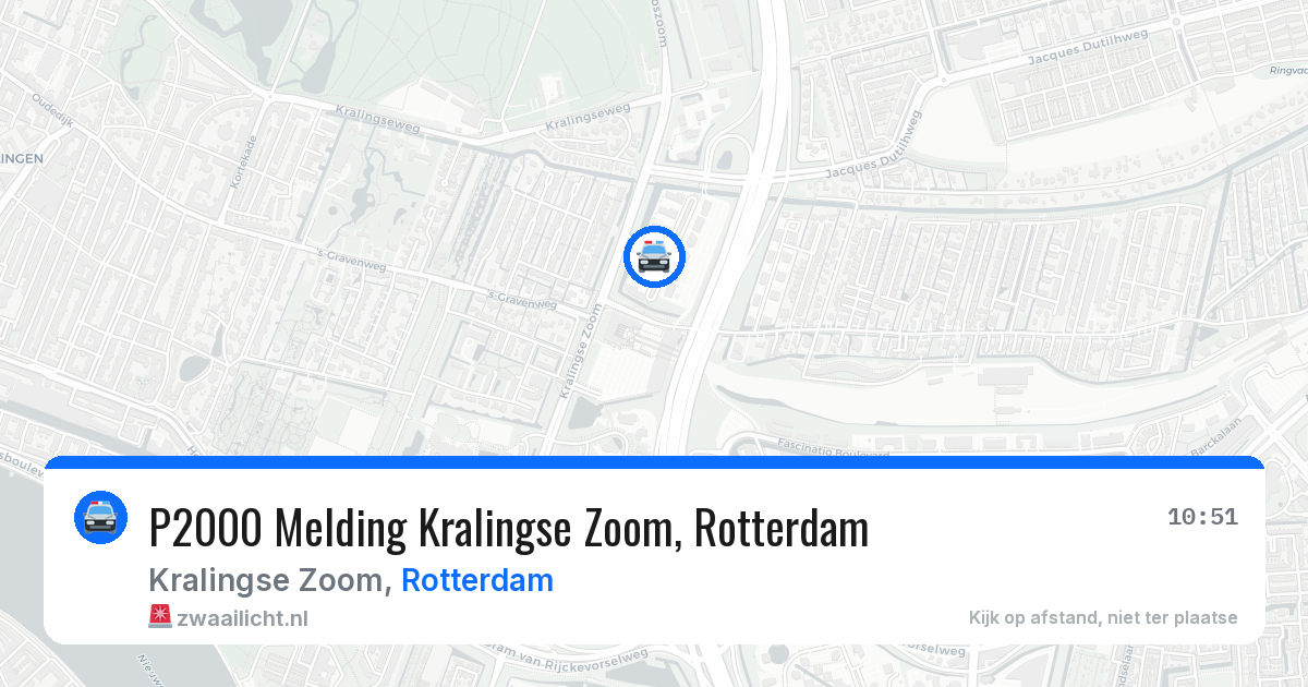 P2000 Melding Kralingse Zoom, Rotterdam — 31 jul 2026