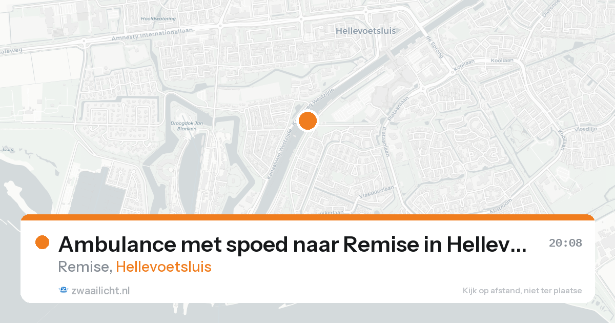 Ambulance met spoed naar Remise in Hellevoetsluis — 7 feb 2026