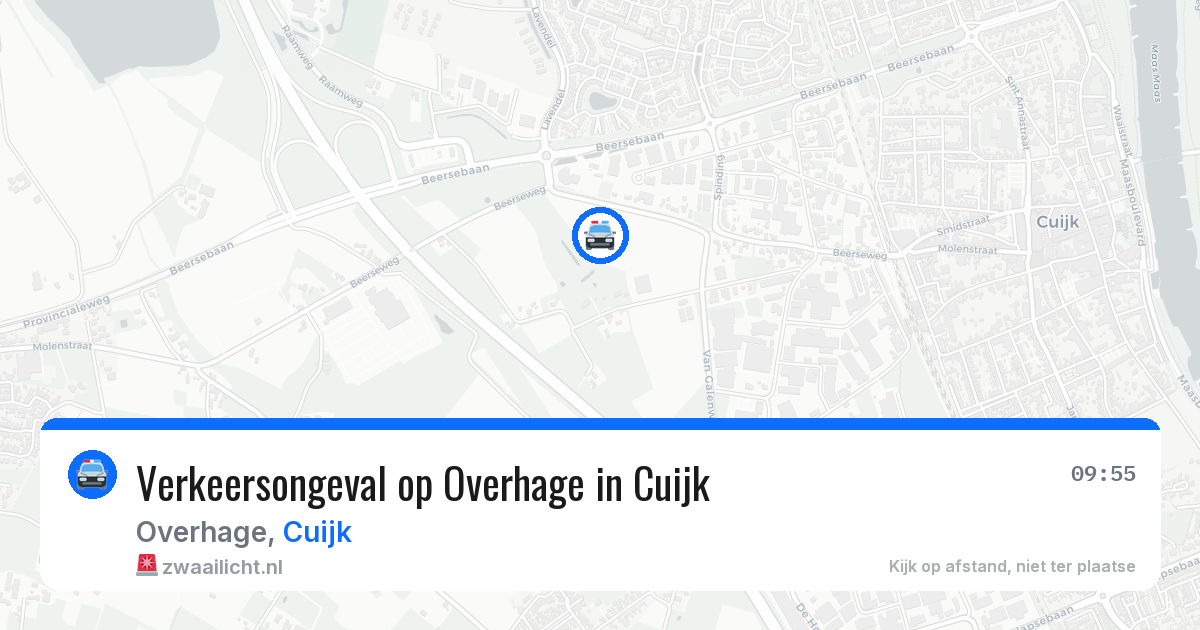 Verkeersongeval op Overhage in Cuijk — 14 aug 2026
