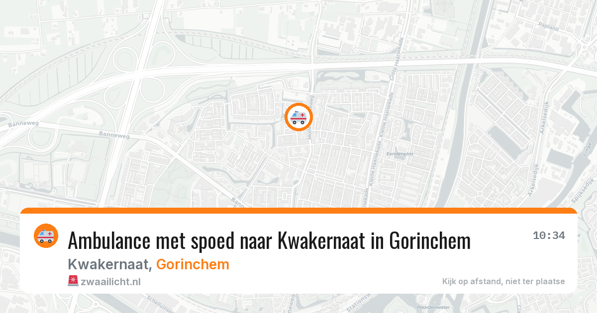 Ambulance met spoed naar Kwakernaat in Gorinchem — 26 apr 2026