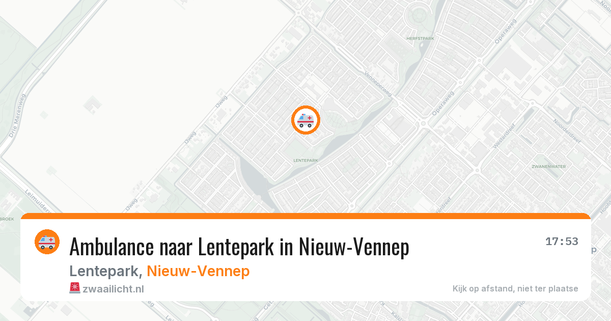 Ambulance naar Lentepark in Nieuw-Vennep — 1 apr 2026