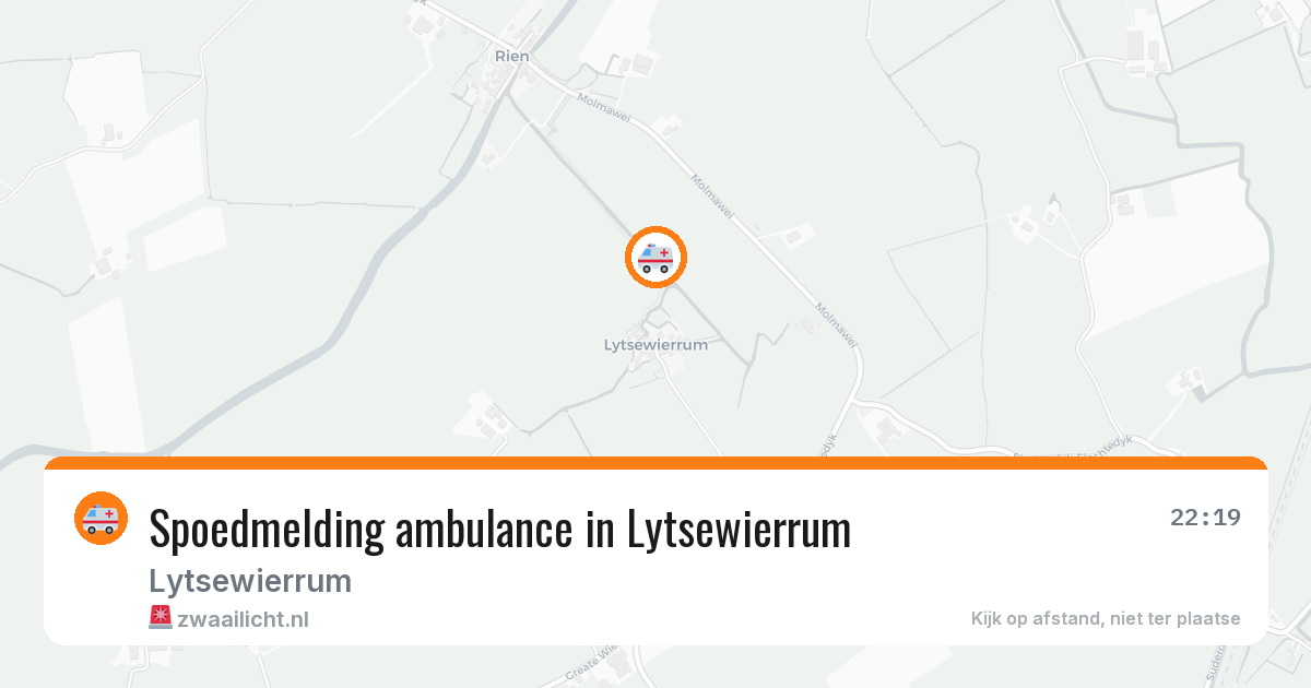 Spoedmelding ambulance in Lytsewierrum — 30 mei 2026