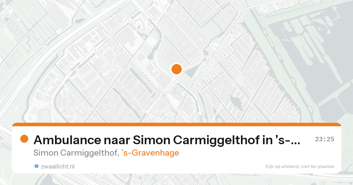 Ambulance naar Simon Carmiggelthof in 's-Gravenhage — 24 aug 2026