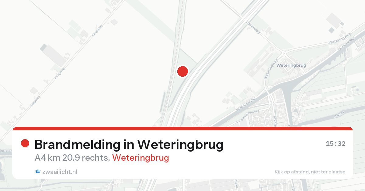 Brandmelding in Weteringbrug — 13 aug 2026