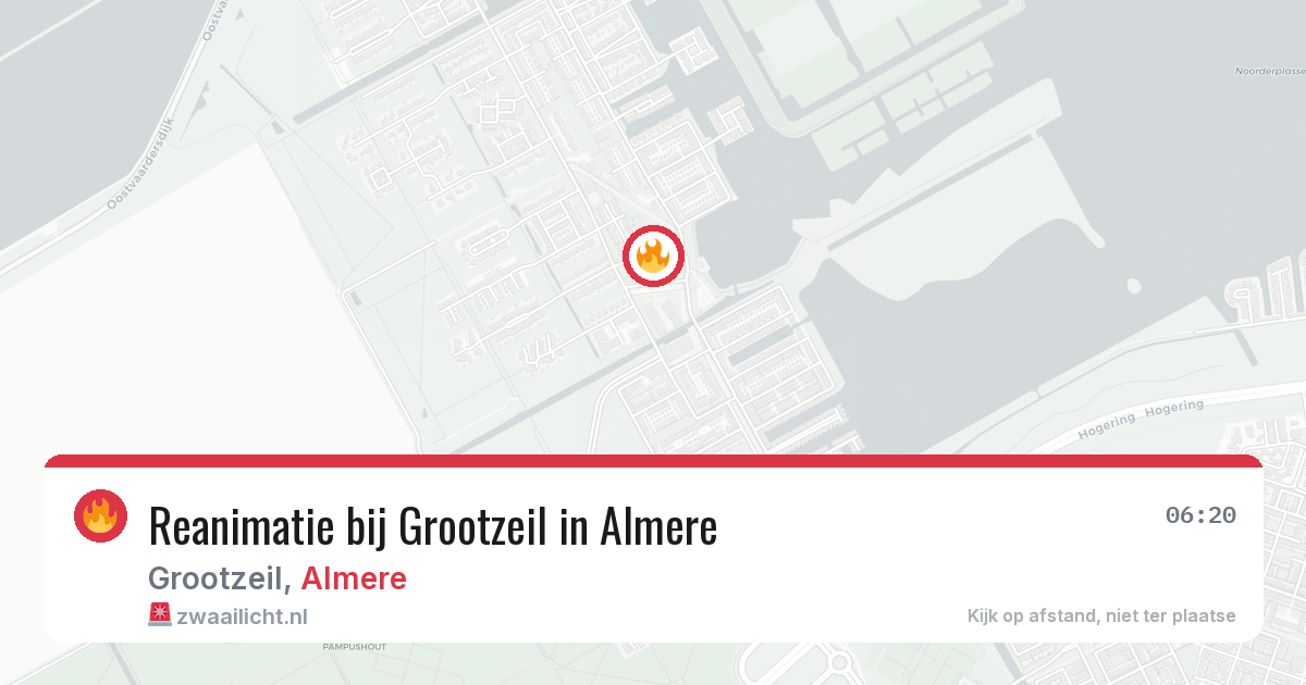 Reanimatie bij Grootzeil in Almere — 28 jun 2026