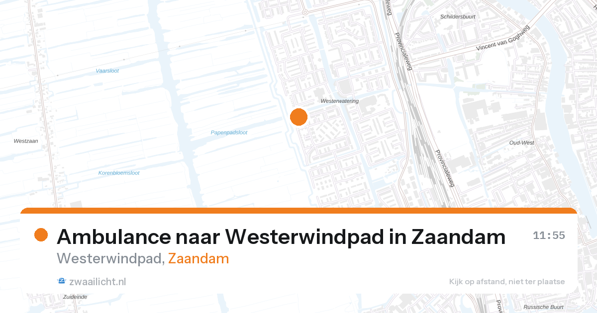Ambulance naar Westerwindpad in Zaandam — 28 aug 2026