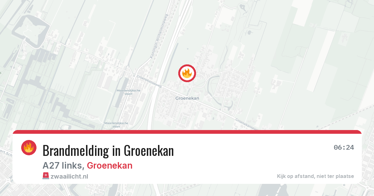 Brandmelding in Groenekan — 23 jun 2026