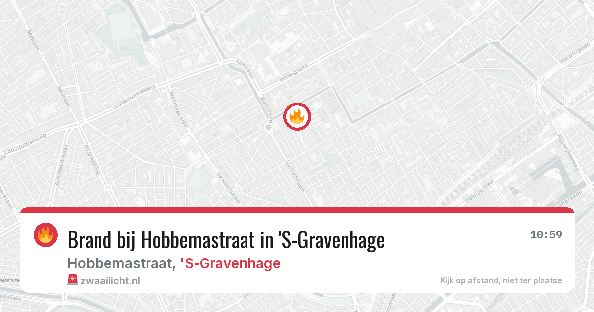 Brand bij Hobbemastraat in 'S-Gravenhage — 13 jun 2026