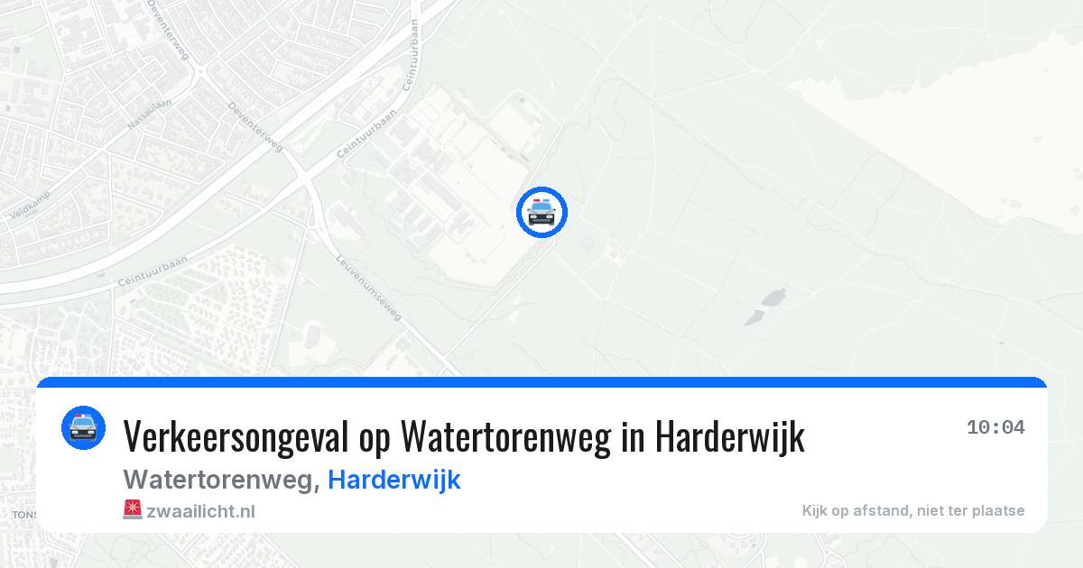 Verkeersongeval op Watertorenweg in Harderwijk — 19 mrt 2026