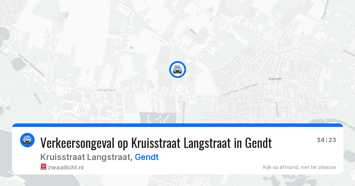 Verkeersongeval op Kruisstraat Langstraat in Gendt — 11 feb 2026