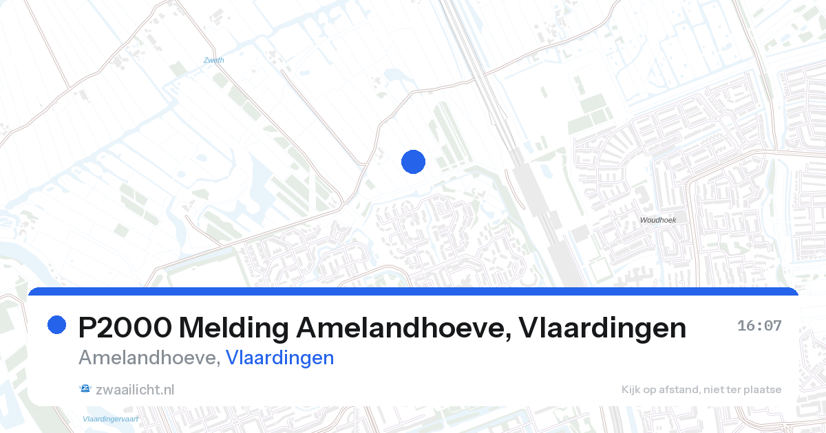 P2000 Melding Amelandhoeve, Vlaardingen — 24 mrt 2026