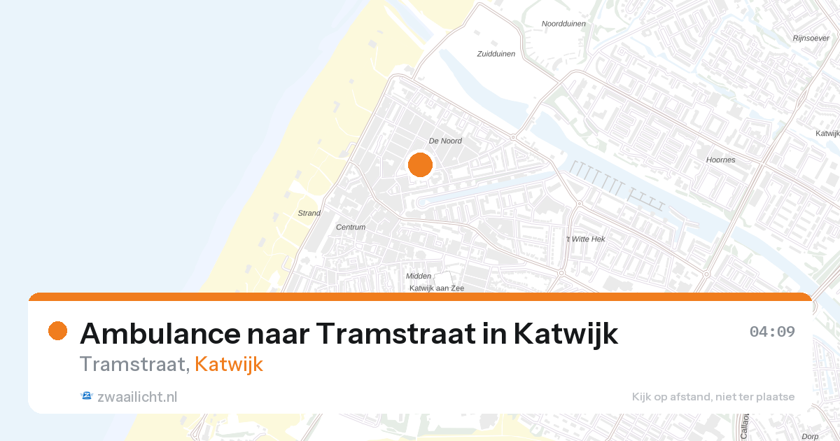 Ambulance naar Tramstraat in Katwijk — 10 mei 2026