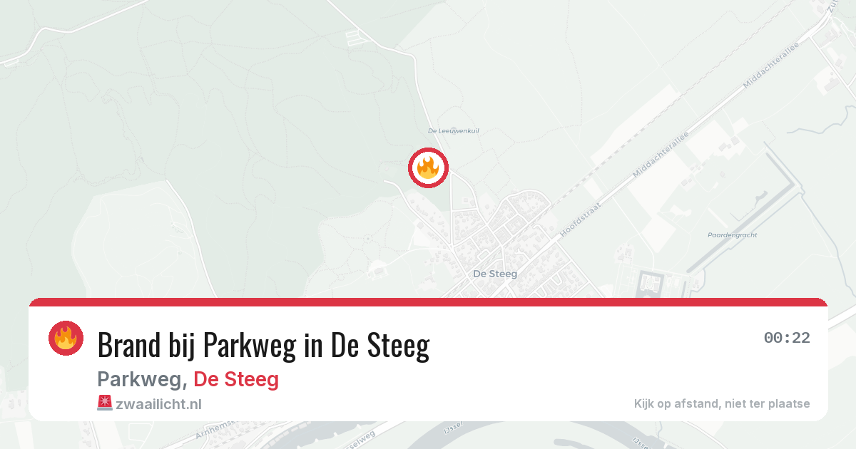 Brand bij Parkweg in De Steeg — 6 jun 2026