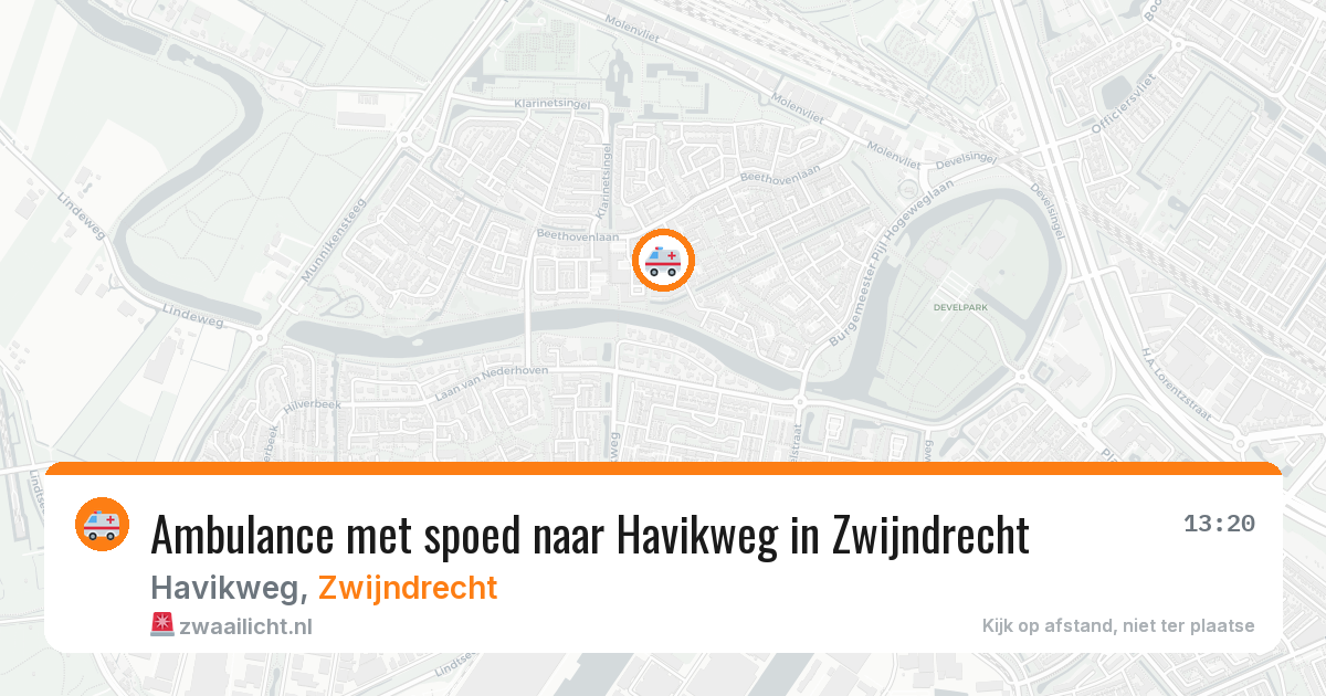 Ambulance met spoed naar Havikweg in Zwijndrecht — 2 jun 2026