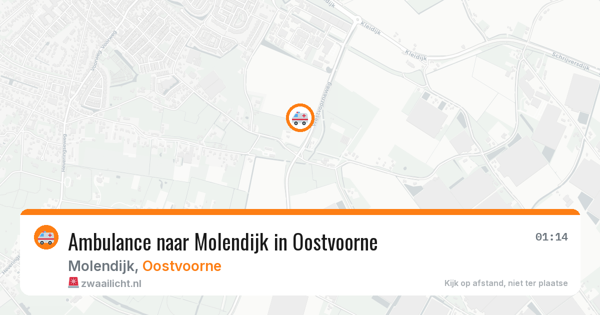 Ambulance naar Molendijk in Oostvoorne — 21 jul 2026