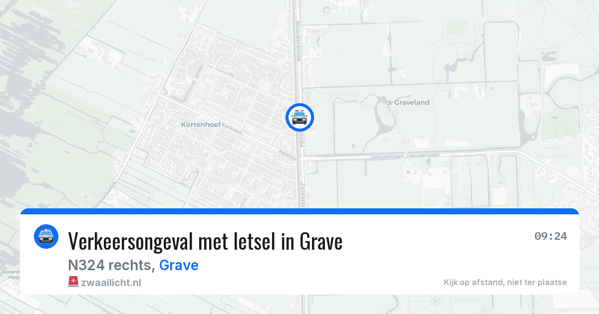 Verkeersongeval met letsel in Grave — 24 jan 2026