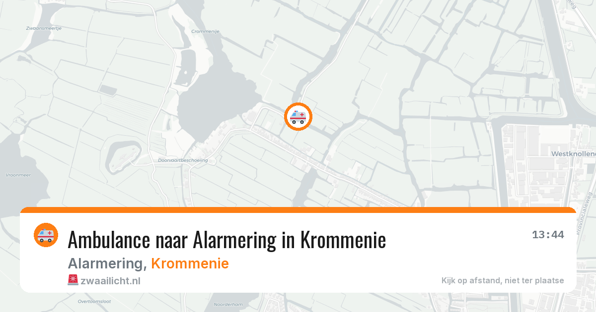 Ambulance naar Alarmering in Krommenie — 12 jul 2026