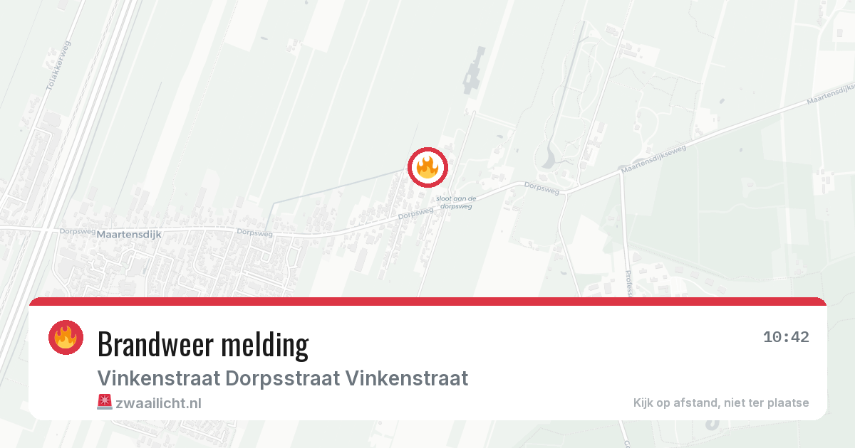 Brandweer melding — 7 feb 2026