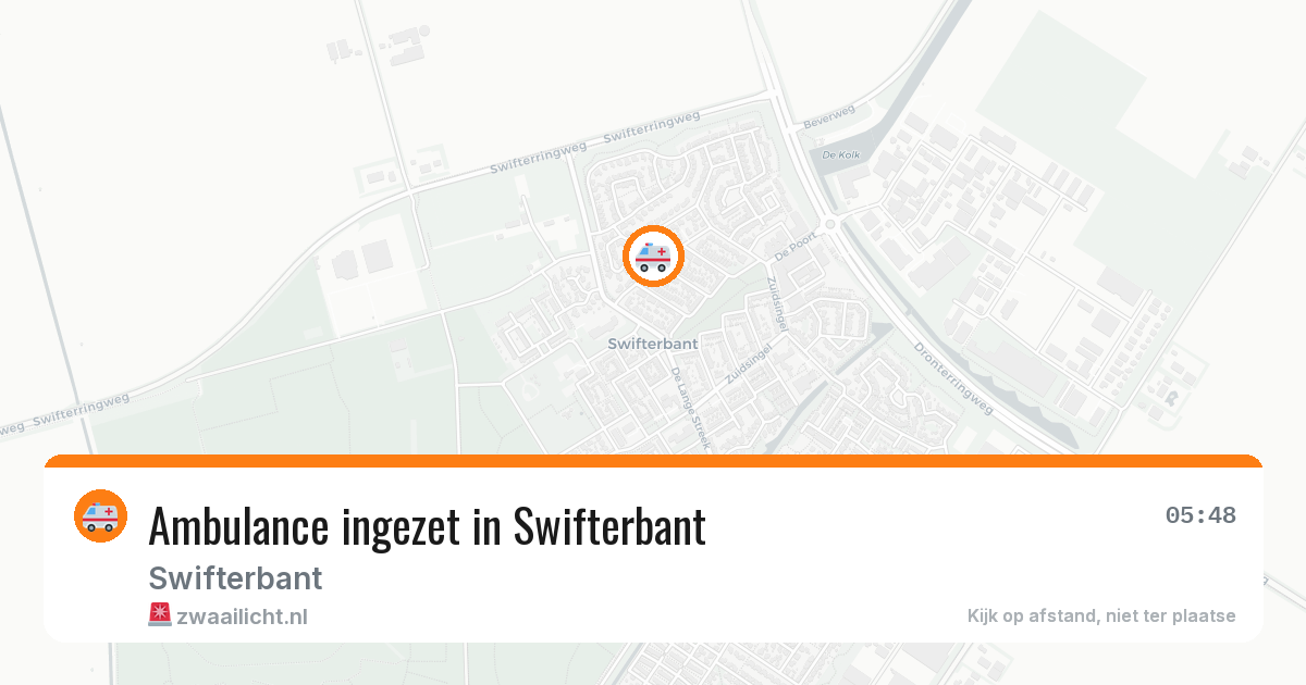 Ambulance ingezet in Swifterbant — 29 jul 2026