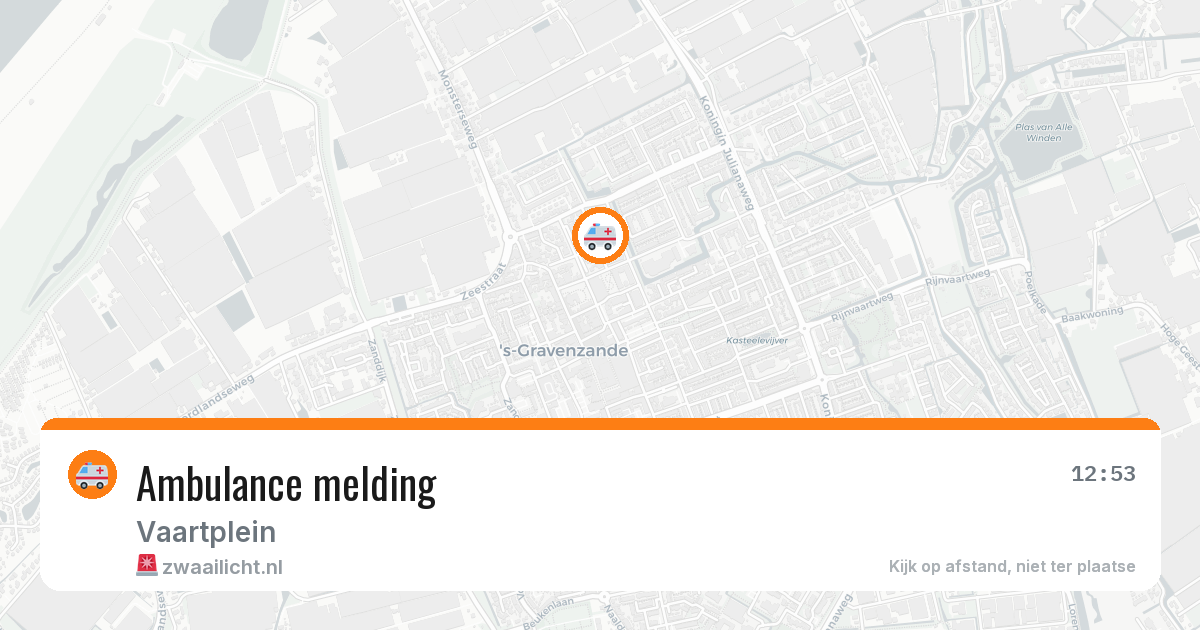 Ambulance melding — 7 aug 2026