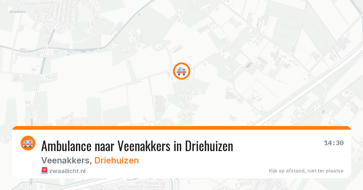 Ambulance naar Veenakkers in Driehuizen — 22 jun 2026