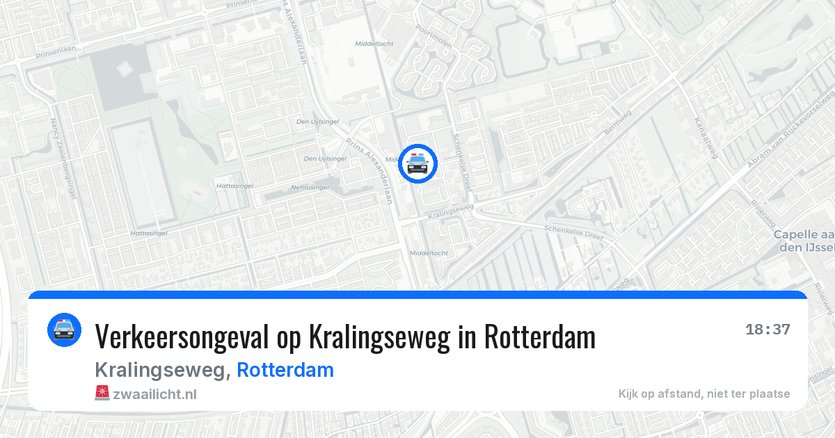 Verkeersongeval op Kralingseweg in Rotterdam — 11 jun 2026