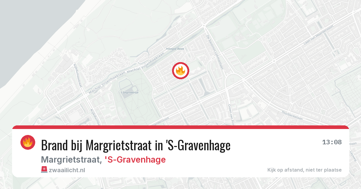 Brand bij Margrietstraat in 'S-Gravenhage — 2 jun 2026