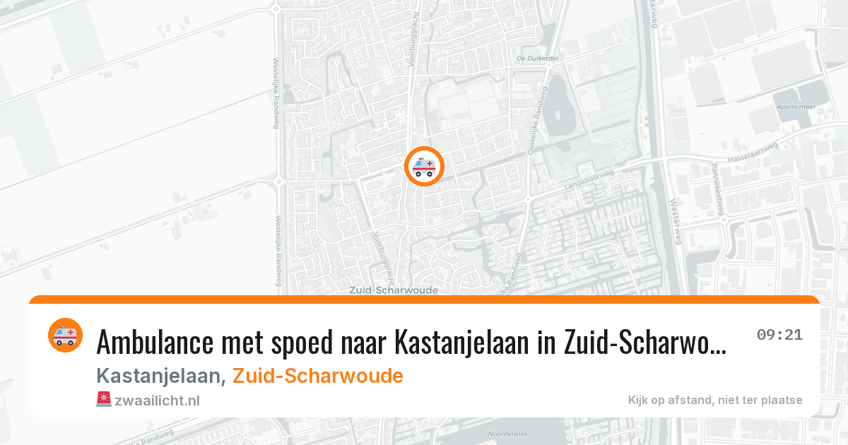 Ambulance met spoed naar Kastanjelaan in Zuid-Scharwoude — 28 jan 2026