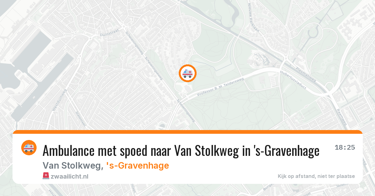 Ambulance met spoed naar Van Stolkweg in 's-Gravenhage — 21 mei 2026