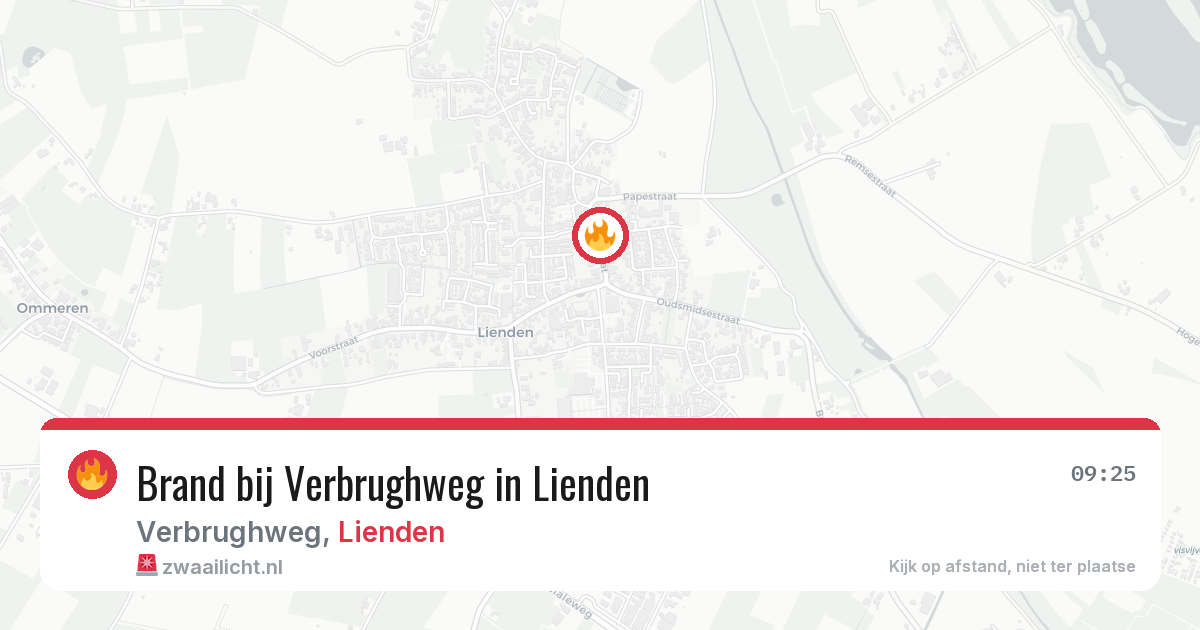 Brand bij Verbrughweg in Lienden — 29 apr 2026