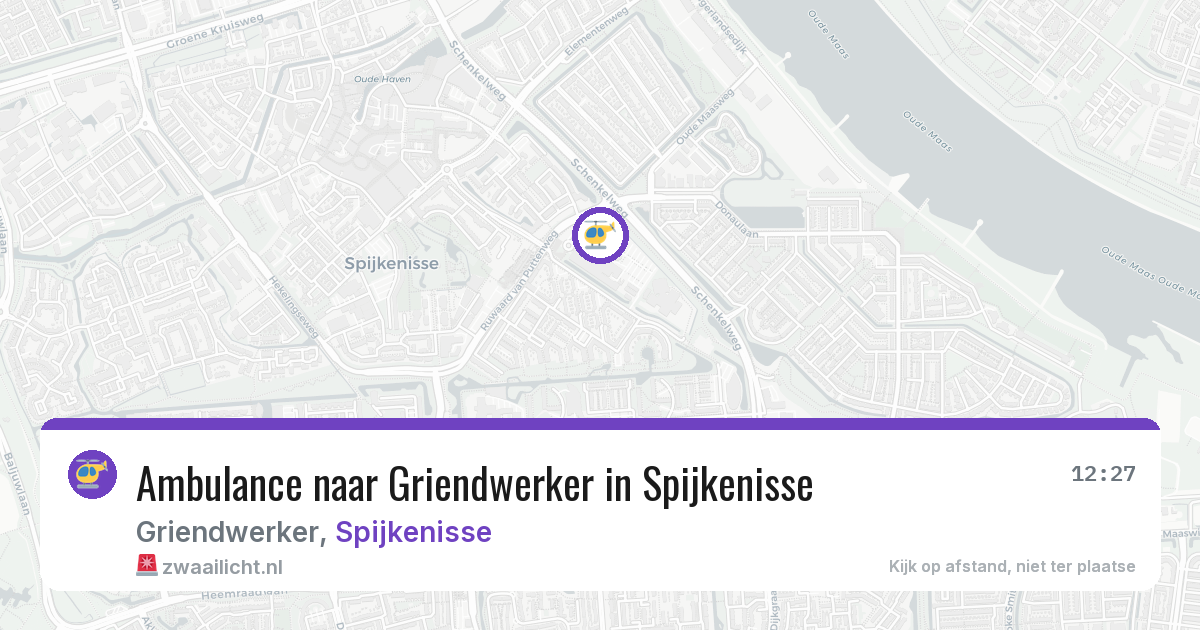 Ambulance naar Griendwerker in Spijkenisse — 7 jul 2026