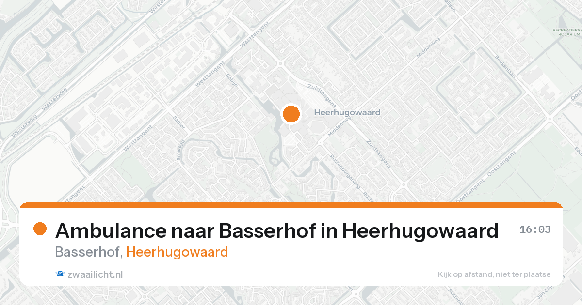 Ambulance naar Basserhof in Heerhugowaard — 22 aug 2026