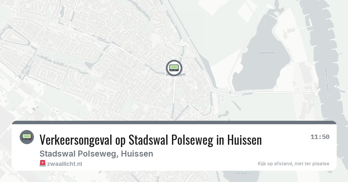 Verkeersongeval op Stadswal Polseweg in Huissen — 7 feb 2026