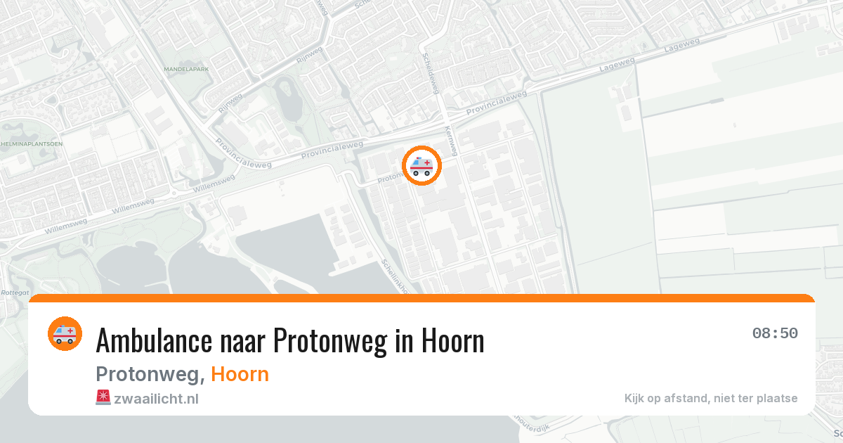 Ambulance naar Protonweg in Hoorn — 8 apr 2026
