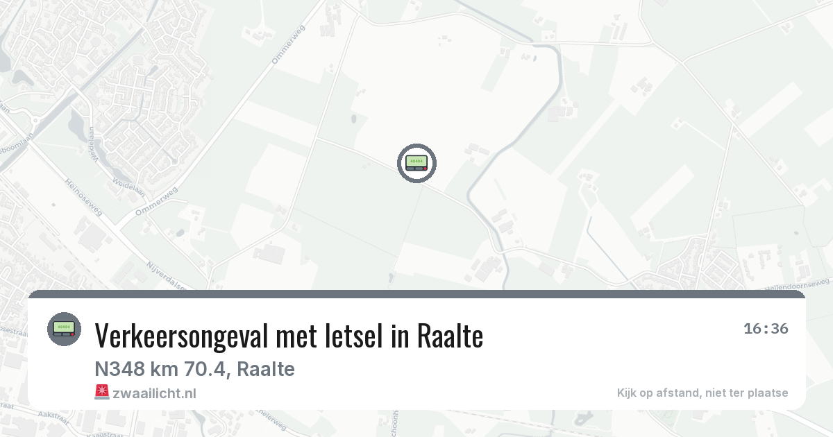 Verkeersongeval met letsel in Raalte — 22 jun 2026