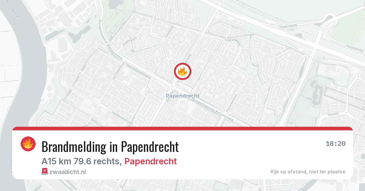 Brandmelding in Papendrecht — 8 jun 2026