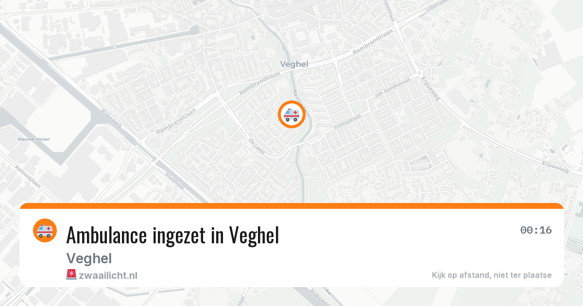 Ambulance ingezet in Veghel — 10 aug 2026
