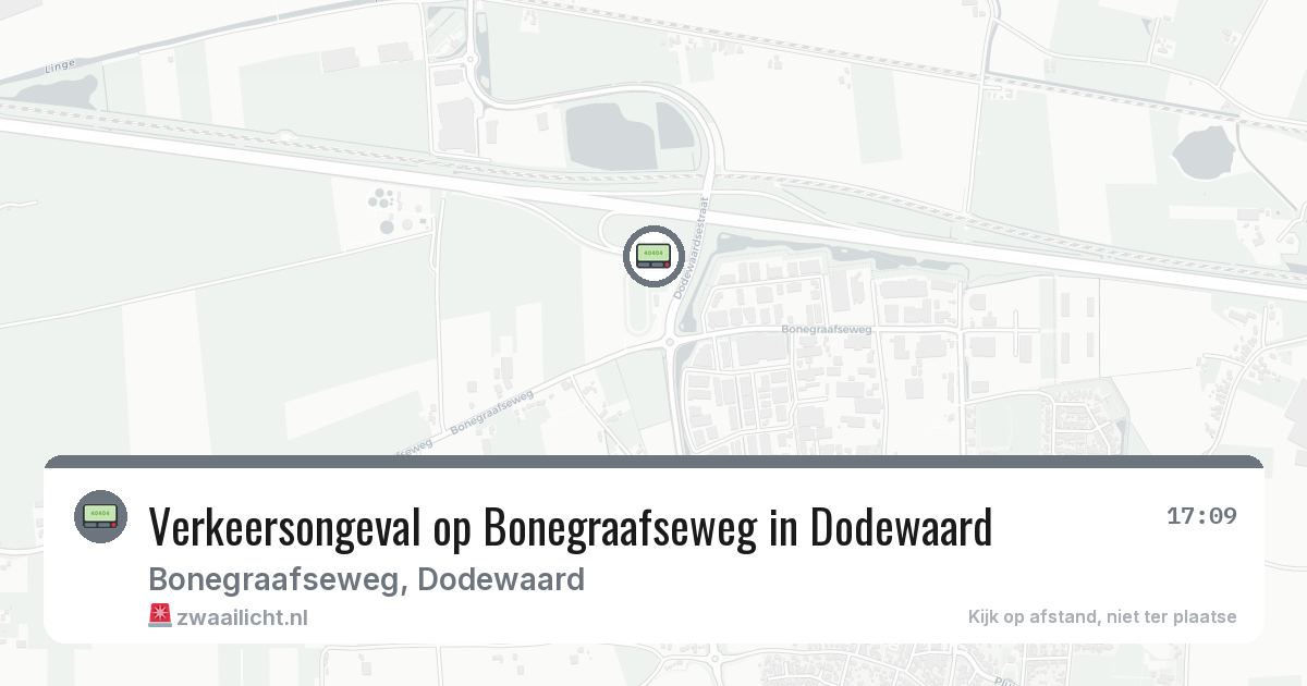 Verkeersongeval op Bonegraafseweg in Dodewaard — 21 mrt 2026